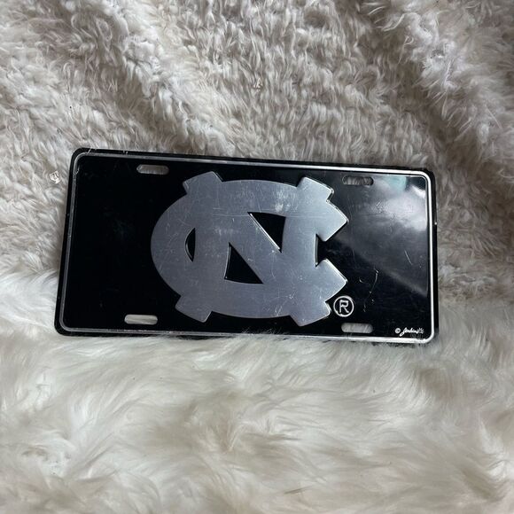 NORTH CAROLINA TAR HEELS ELITE CAR TRUCK TAG LICENSE PLATE BLACK SIGN UNIVERSITY - Picture 2 of 9
